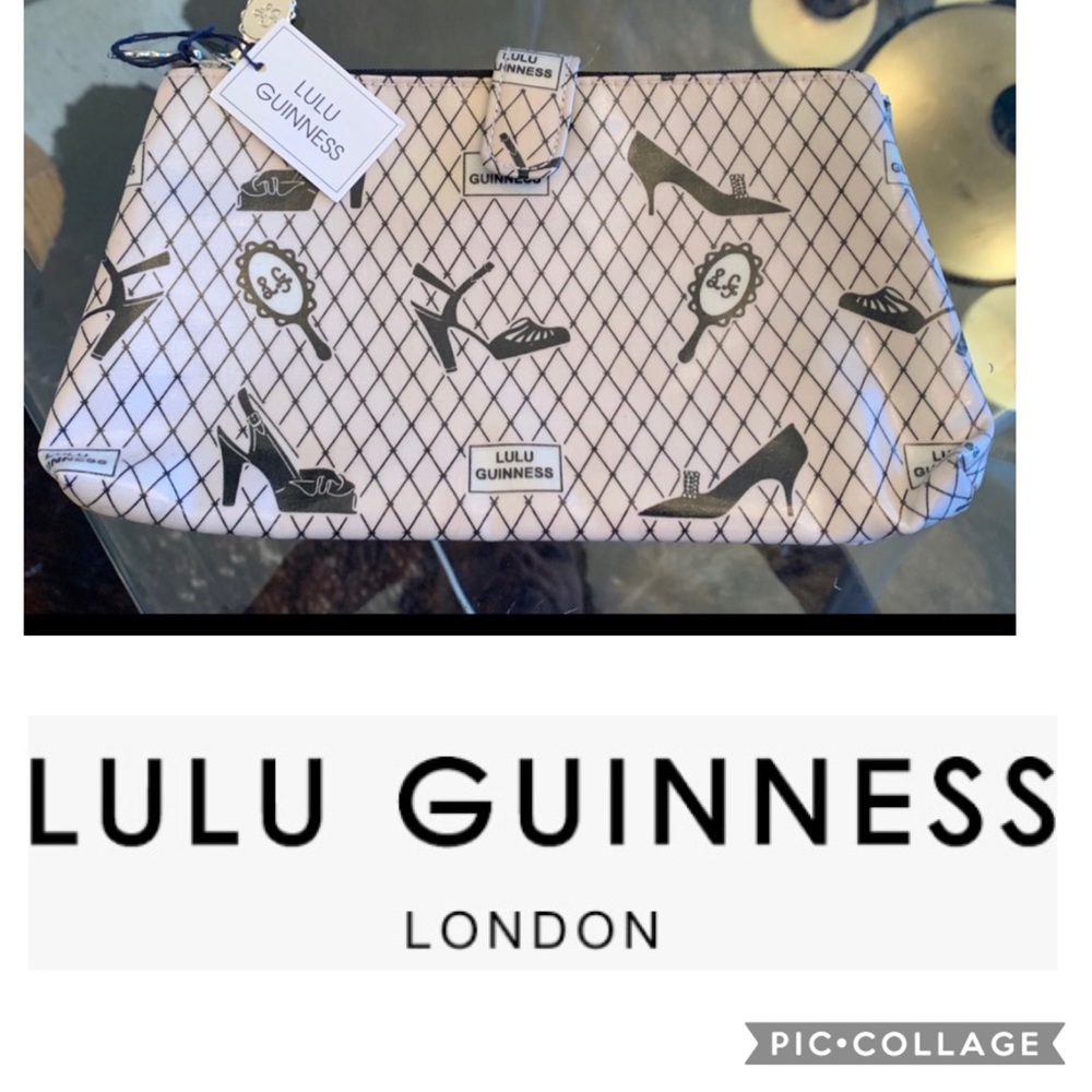 New Lulu Guinness Logo Cosmetic Travel Bag